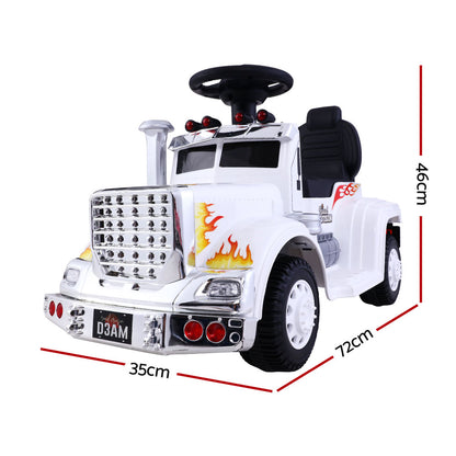 Ride On Cars Kids Electric Toys Car Battery Truck Childrens Motorbike Toy Rigo White-Baby &amp; Kids &gt; Ride on Cars, Go-karts &amp; Bikes-PEROZ Accessories
