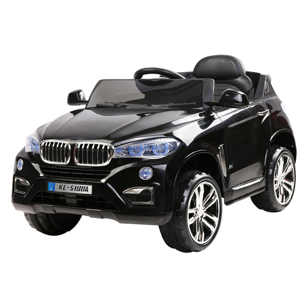 Kids Ride On Car BMW X5 Inspired Electric 12V Black-Baby &amp; Kids &gt; Ride on Cars, Go-karts &amp; Bikes-PEROZ Accessories