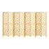 Artiss Clover Room Divider Screen Privacy Wood Dividers Stand 8 Panel Natural-Furniture > Living Room - Peroz Australia - Image - 1