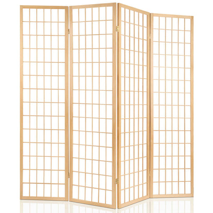 Artiss Room Divider Screen Wood Timber Dividers Fold Stand Wide Beige 6 Panel-Furniture &gt; Living Room - Peroz Australia - Image - 3