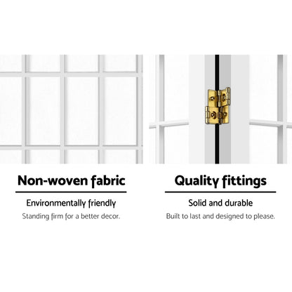 Artiss Room Divider Screen Wood Timber Dividers Fold Stand Wide White 8 Panel-Furniture &gt; Living Room - Peroz Australia - Image - 4