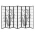 Artiss Room Divider Screen Privacy Dividers Pine Wood Stand Black White 8 Panel-Furniture > Living Room - Peroz Australia - Image - 1
