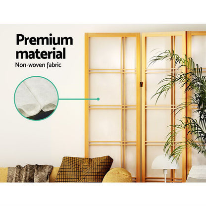 Artiss Room Divider Screen Privacy Wood Dividers Stand 3 Panel Nova Natural-Furniture &gt; Living Room - Peroz Australia - Image - 7