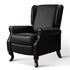 Artiss Recliner Chair Sofa Armchair Lounge Black Leather-Furniture > Living Room - Peroz Australia - Image - 1