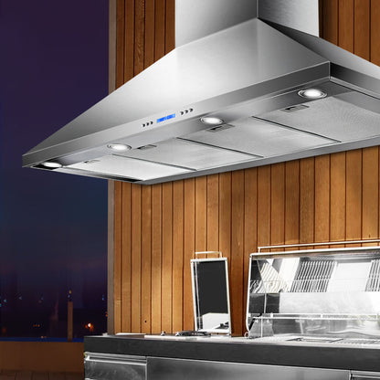 Devanti Range Hood Commercial Rangehood BBQ Hoods Kitchen Alfresco Canopy 1500mm-Appliances &gt; Kitchen Appliances-PEROZ Accessories