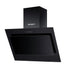 DEVANTI Rangehood 900mm Black Angled Side Draft Range Hood Canopy Glass 90cm-Appliances > Kitchen Appliances-PEROZ Accessories