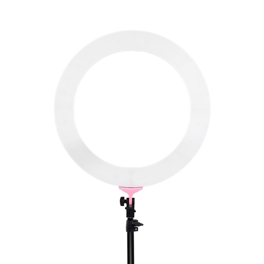 Embellir Ring Light 19&quot; LED 5800LM Dimmable Diva With Stand Make Up Studio Video Pink-Audio &amp; Video &gt; Photography-PEROZ Accessories