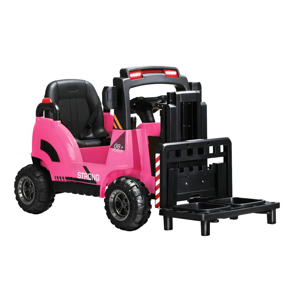 Mazam Ride-On Forklift Electric Car Toy for Toddlers Kids 12V Rechargeable Pink |PEROZ Australia