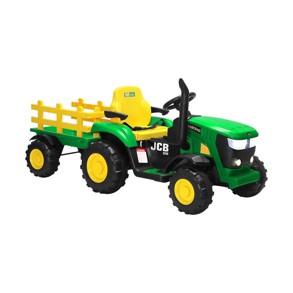Shop Mazam Kids Ride On Tractor Toy W/ Trailer Remote Battery Electric Operated Car  | PEROZ Australia