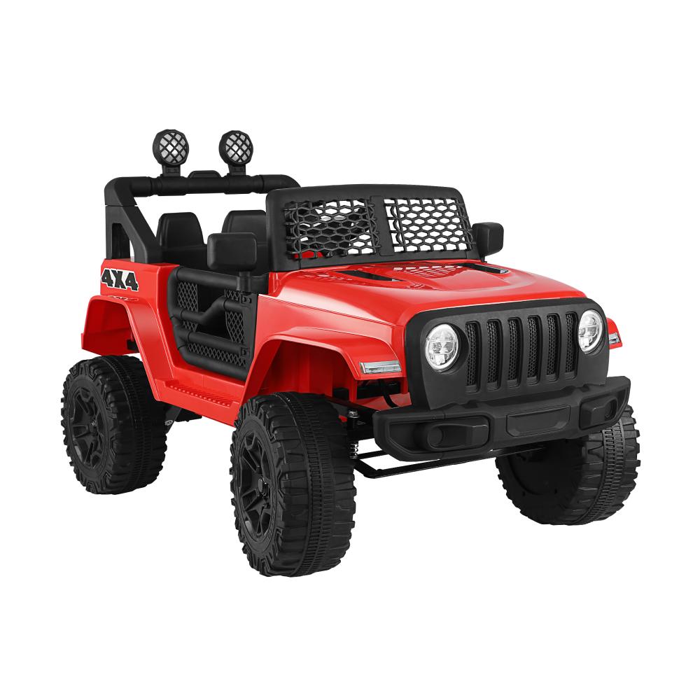 Mazam Jeep Kids Ride On Car with 12V Battery Twin Motors and Remote Control Red-Ride On Car-PEROZ Accessories