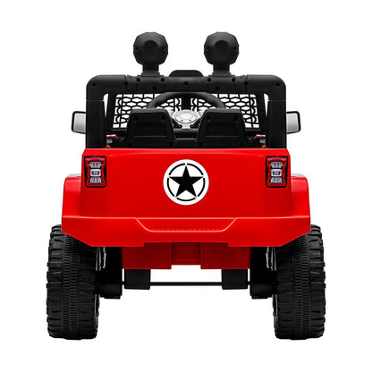 Mazam Jeep Kids Ride On Car with 12V Battery Twin Motors and Remote Control Red-Ride On Car-PEROZ Accessories