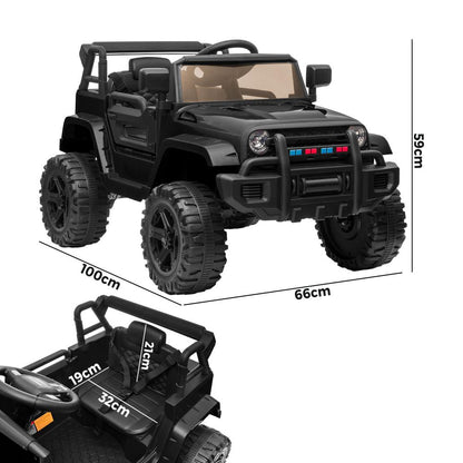 Mazam Ride On Car 12V Electric Jeep Remote Vehicle Kids Toy Cars Gift LED light-Ride On Car-PEROZ Accessories
