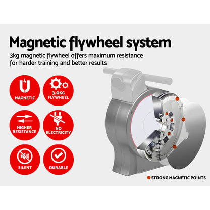 Everfit Magnetic Rowing Exercise Machine Rower Resistance Cardio Fitness Gym-Sports &amp; Fitness &gt; Fitness Accessories-PEROZ Accessories