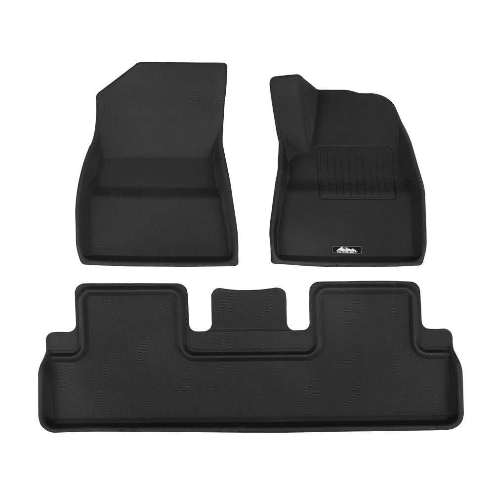 Weisshorn Car Rubber Floor Mats Front and Rear For Tesla Model 3 2021-2022-Auto Accessories &gt; Auto Accessories Others-PEROZ Accessories