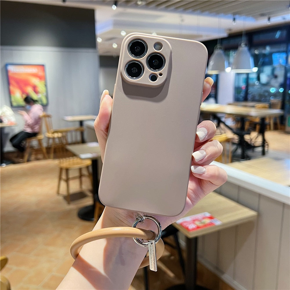 Anymob iPhone Case Yellow Soft Silicone Wristband Bumper Cover-Mobile Phone Cases-PEROZ Accessories
