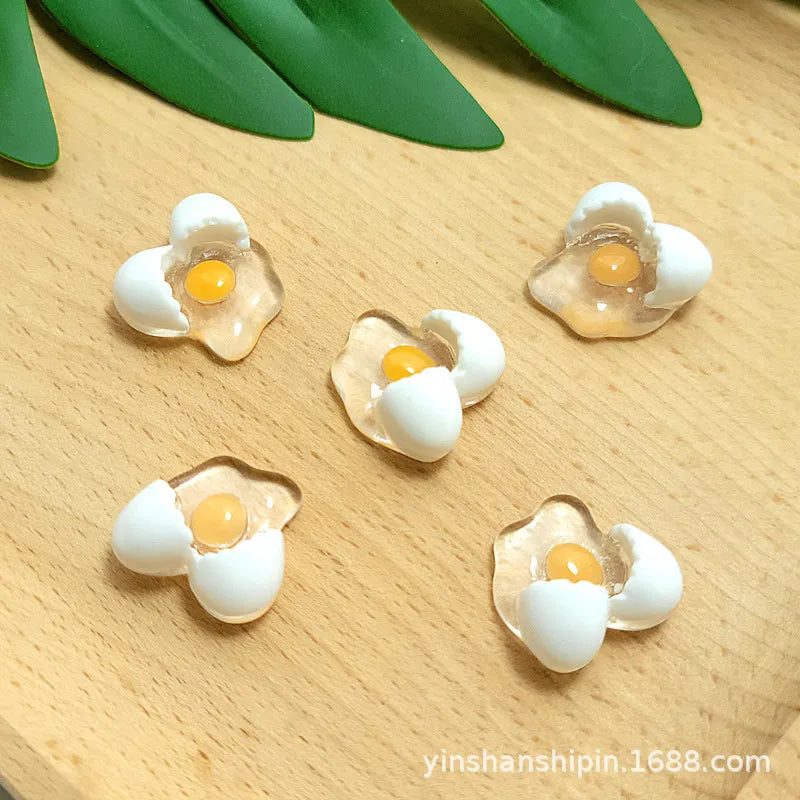 Anykidz Jibbitz Broken Eggshell 2pcs Shoe Charm Accessories Jeans Clogs Pendants Designer Ornament for Crocs-Shoe Accessories-PEROZ Accessories