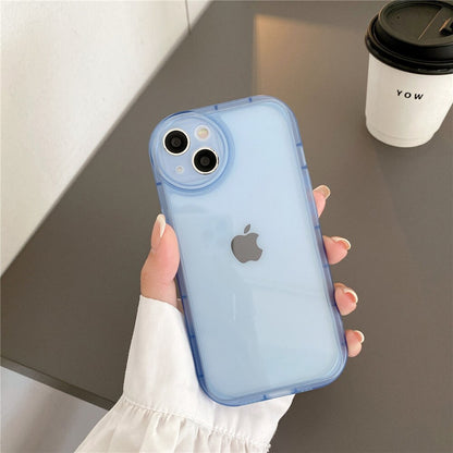Anymob iPhone Case Black Candy Color Transparent Shockproof Soft Silicon Back Cover-Mobile Phone Cases-PEROZ Accessories