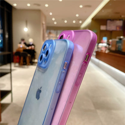 Anymob iPhone Yellow Love Heart Transparent Phone Case Fluorescent Soft Bumper Back Cover-Mobile Phone Cases-PEROZ Accessories