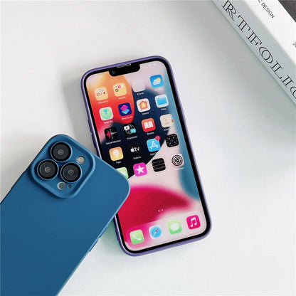 Anymob iPhone Yellow Silicon Phone Cases Lens Protector Film Soft Shockproof Cover-Mobile Phone Cases-PEROZ Accessories
