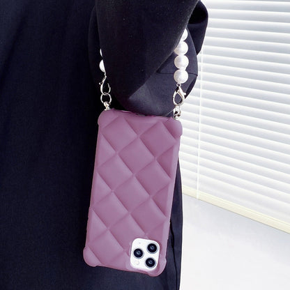 Anymob iPhone Case Purple Simple Geometry Pearl Bracelet Shockproof Soft Silicon Cover-Mobile Phone Cases-PEROZ Accessories