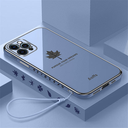 Anymob iPhone Red Electroplated Soft Cover Square Edge Bumper Phone Case-Mobile Phone Cases-PEROZ Accessories