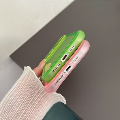 Anymob iPhone Case Blue Colorful Bumper Clear Soft Silicone Transparent Lens Protection Cover-Mobile Phone Cases-PEROZ Accessories