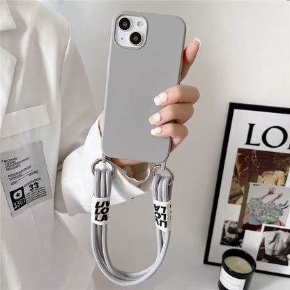 Anymob iPhone Case Green Simple Wrist Lanyard Strap Cord Lanyard Soft Silicone Cover-Mobile Phone Cases-PEROZ Accessories
