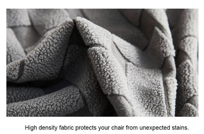 Anyhouz Chair Cover Green Knitted Design with Anti-Dirt and Elastic Material for Dining Room Kitchen Wedding Hotel Banquet Restaurant-Chair Cover-PEROZ Accessories