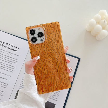 Anymob iPhone Case Ocean Blue Square Shell Texture Shockproof Soft Silicone Cover Bumper-Mobile Phone Cases-PEROZ Accessories