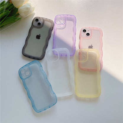 Anymob iPhone White Phone Case Candy Color Bumper Transparent Back Cover-Mobile Phone Cases-PEROZ Accessories