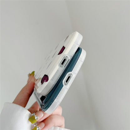 Anymob iPhone Case Dark Blue Love Heart Phone Soft Silicone Shockproof Camera Protection Bumper Cover-PEROZ Accessories