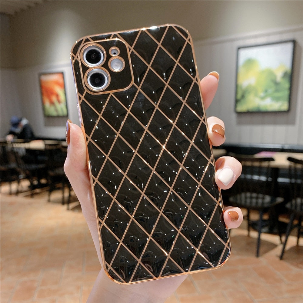 Anymob iPhone Jade Electroplated Phone Case Soft Silicone Shockproof Back Cover-Mobile Phone Cases-PEROZ Accessories