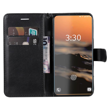 Anymob Samsung Case Red Luxury Solid Color Wallet Leather Flip Cover Phone Protection-Mobile Phone Cases-PEROZ Accessories