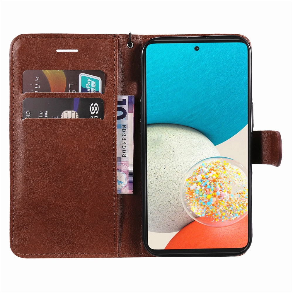 Anymob Samsung Case Blue Luxury Solid Color Flip Leather Funda Mobile Phone Cover Protection-Mobile Phone Cases-PEROZ Accessories