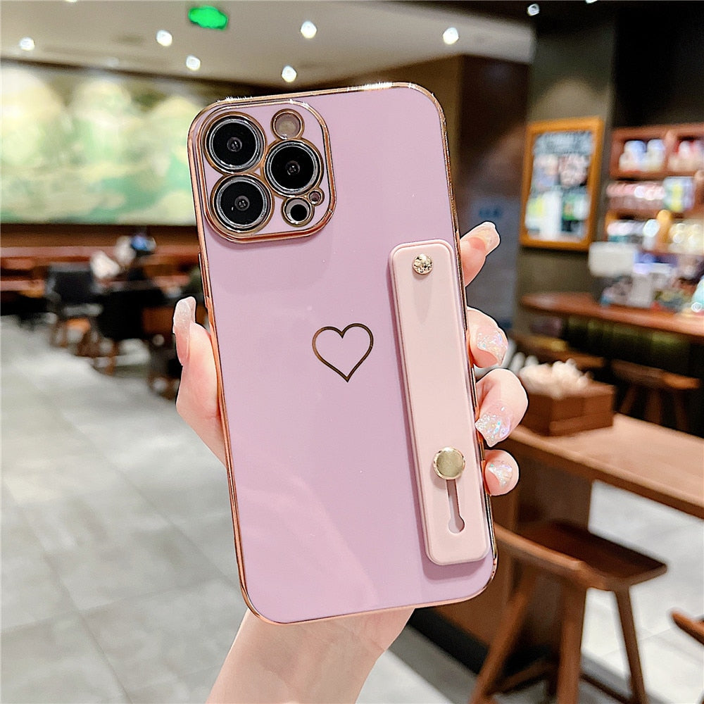 Anymob iPhone Case Gummy White Universal Heart Space Holder Phone Cover-Mobile Phone Cases-PEROZ Accessories