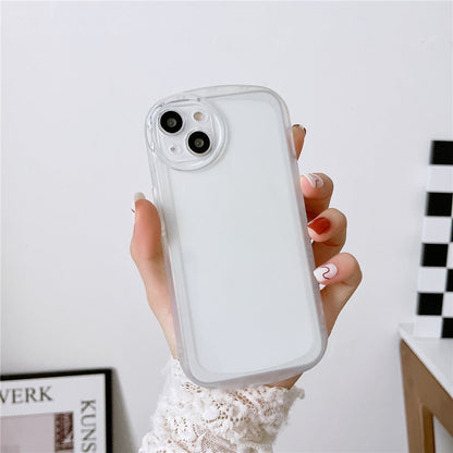 Anymob iPhone Case Purple Round Camera Protection Clear Soft Silicone Shockproof Bumper Cover-Mobile Phone Cases-PEROZ Accessories