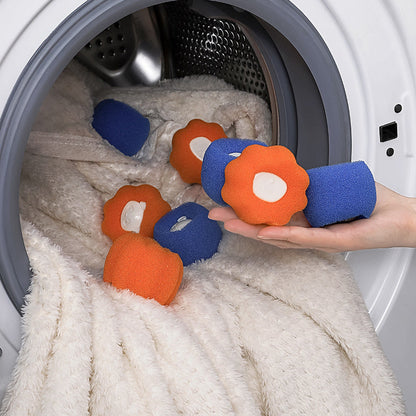 Anyhouz Magic Laundry Ball Orange Panda Sponge Reusable Pet Hair Lint Fiber Catcher Remover Tool For Washing Machine-Bathroom and Toilet Accessories-PEROZ Accessories