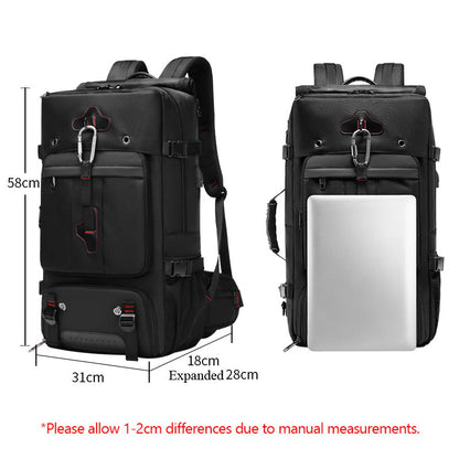 Anypack Backpack Blue Black Large Travel Sports Camping Luggage Multifunctional Climbing Laptop School Bag Pack 80L-Backpacks-PEROZ Accessories