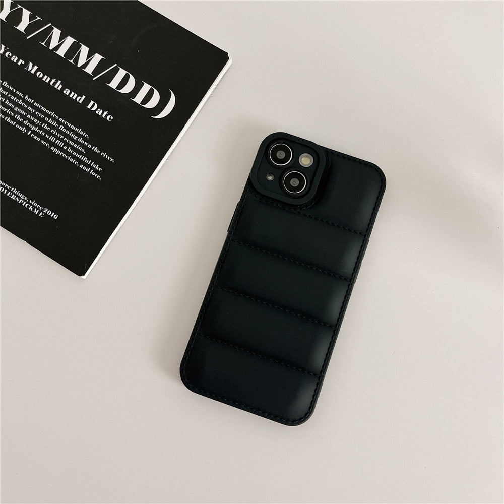 Anymob iPhone Black Jacket Silicone Phone Case Shockproof Candy Bumper Cover-Mobile Phone Cases-PEROZ Accessories