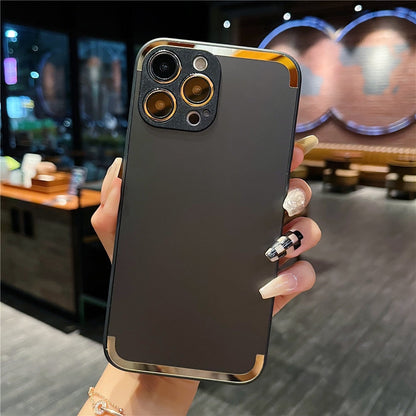 Anymob iPhone Case Blue Candy Color Matte Soft Camera Protection Shockproof Cover-Mobile Phone Cases-PEROZ Accessories