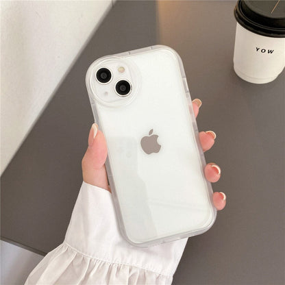 Anymob iPhone Case Black Candy Color Transparent Shockproof Soft Silicon Back Cover-Mobile Phone Cases-PEROZ Accessories