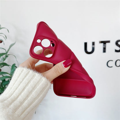 Anymob iPhone Red Fashion Jacket Phone Case Shockproof Soft Silicone Camera Protection Cover-Mobile Phone Cases-PEROZ Accessories