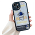 Anymob iPhone Case Shockproof Black Cute Cartoon Astronaut Phone Case Silicone Lens Protective Shockproof Cover-Mobile Phone Cases-PEROZ Accessories
