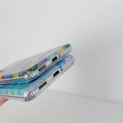 Anymob Samsung Candy Colored Scales Silicone Dream Shell Pattern Case Shockproof Back Cover-Mobile Phone Cases-PEROZ Accessories