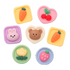 Anykidz Jibbitz Cherry and Carrot Tray 6pcs Shoe Charm Accessories Jeans Clogs Pendants Designer Ornament for Crocs-Shoe Accessories-PEROZ Accessories