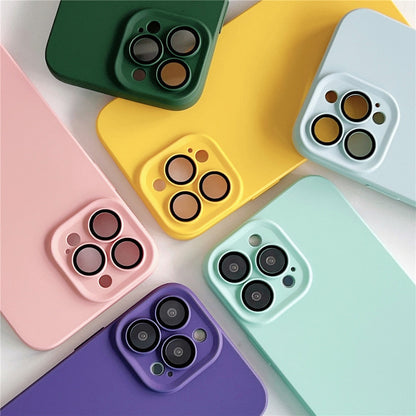 Anymob iPhone Yellow Silicon Phone Cases Lens Protector Film Soft Shockproof Cover-Mobile Phone Cases-PEROZ Accessories
