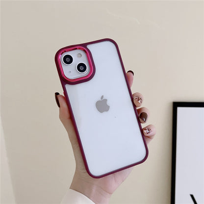Anymob iPhone Case Pink Transparent Shockproof Soft Back Cover-Mobile Phone Cases-PEROZ Accessories
