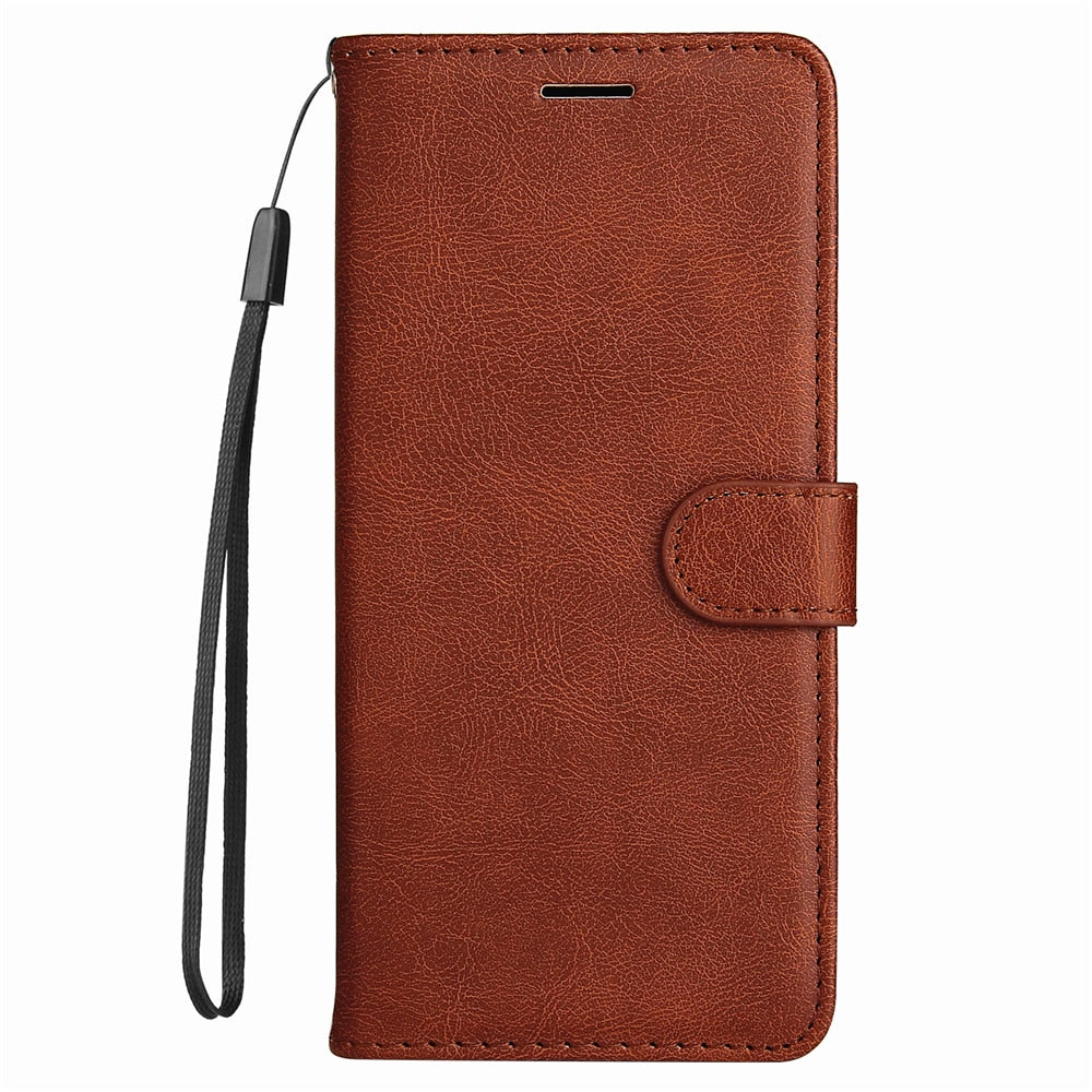 Anymob Samsung Case Purple Luxury Solid Color Flip Leather Funda Mobile Phone Cover Protection-Mobile Phone Cases-PEROZ Accessories