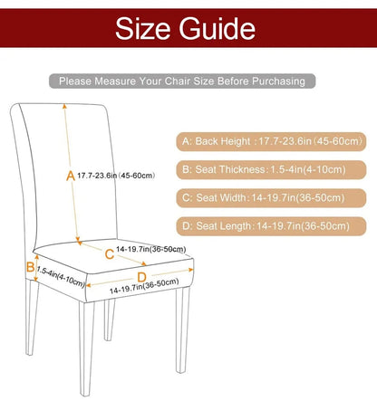 Anyhouz Chair Cover Beige Triangular Design with Elastic Material for Dining Room Kitchen Wedding Hotel Banquet Restaurant-Chair Cover-PEROZ Accessories