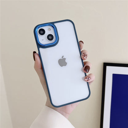 Anymob iPhone Case Pink Transparent Shockproof Soft Back Cover-Mobile Phone Cases-PEROZ Accessories